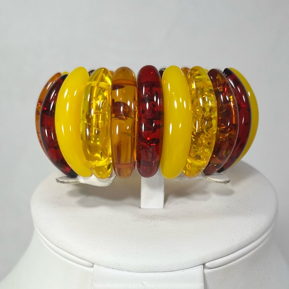 Amber Multi Color Fashion Stretch Bracelet